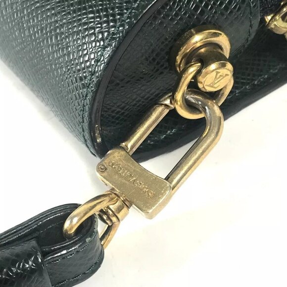 LOUIS VUITTON M30184 Taiga Baikal Bag Clutch Bag Pouch Green/GoldHardware - Picture 11 of 16